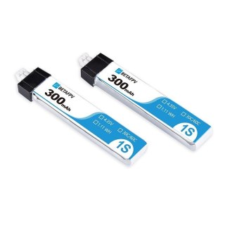 Battery BETAFPV LiHv 1S 4,35V 300mAh 30C HV PH2.0 (8pcs)