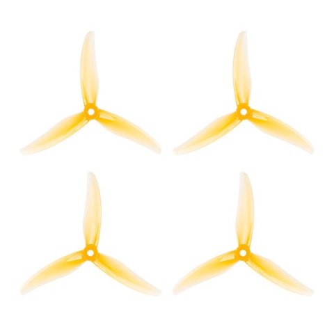 Propellers Gemfan-Freestyle 3S 3-Blade 5mm Shaft (Mango Yellow)