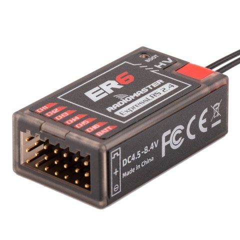 Receiver RadioMaster ER6 ELRS 2.4GHz PWM Receiver RadioMaster ER6 ELRS 2.4GHz PWM