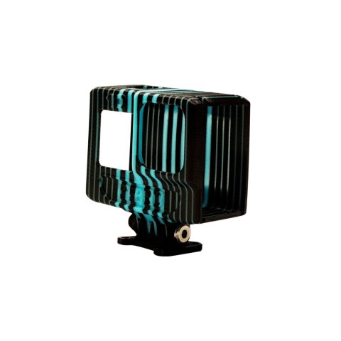 TPU Mount GEPRC CineLog35 GoPro 9/10 (Black Cyan) TPU Mount GEPRC CineLog35 GoPro 9/10 (Black Cyan)