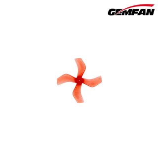 Propellers Gemfan 1636-4 (40mm) PC Durable 1mm - Clear Red - (4CCW+4CW) Single Hole