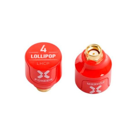 Antenna Foxeer Lollipop 4 Stubby LHCP RPSMA Red (2pcs) Antenna Foxeer Lollipop 4 Stubby LHCP RPSMA Red (2pcs)