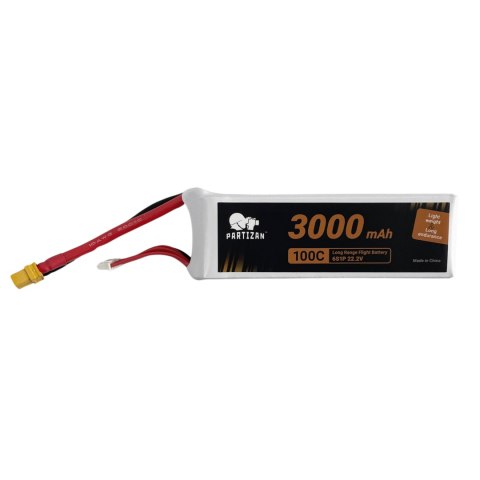 Battery Partizan LiPo 6S1P 22.2V 3000mah 100C XT60 Battery Partizan LiPo 6S1P 22.2V 3000mah 100C XT60