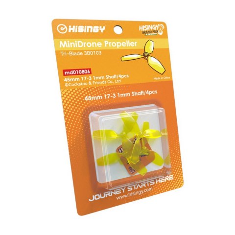 Propellers HISINGY 45mm 3-Blade 3B0103 2CW & 2CCW Propellers HISINGY 45mm 3-Blade 3B0103 2CW & 2CCW