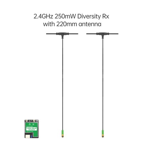 Receiver iFlight True Diversity ELRS 2.4G RX + 2 x 220mm Mini Antenna