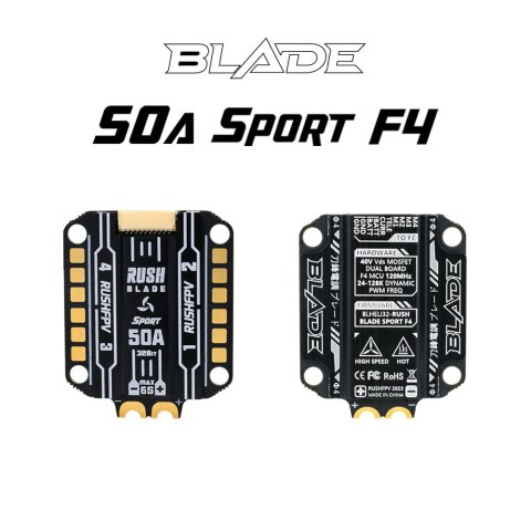 Stack RushFPV RUSH BLADE F722 30x30 FCV2 Version & 50A Sport F4 3-6S ESC & RUSH Tank II VTX Combo Stack RushFPV RUSH BLADE F722 30x30 FCV2 Version & 50A Sport F4 3-6S ESC & RUSH Tank II VTX Combo