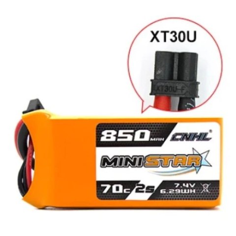 Battery CNHL LiPo Battery 2S 7.4V 850mAh 70C XT30 Battery CNHL LiPo Battery 2S 7.4V 850mAh 70C XT30