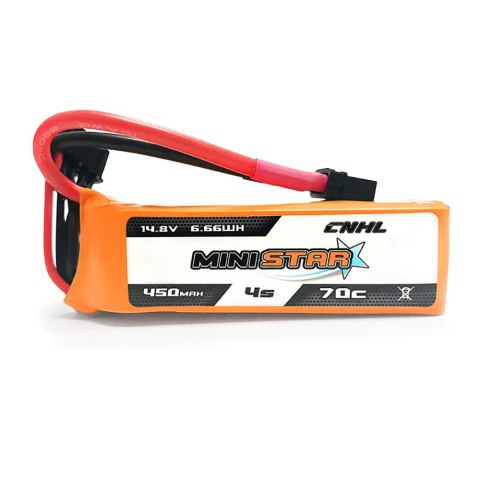 Battery CNHL MiniStar Lipo 4S 14.8V 450mAh70C XT30U Battery CNHL MiniStar Lipo 4S 14.8V 450mAh70C XT30U