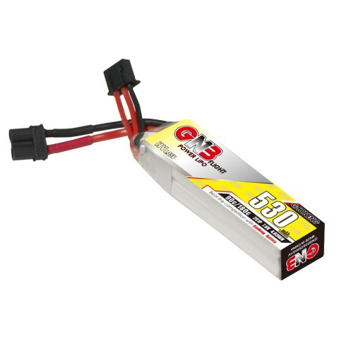 Battery GNB GAONENG LiHV 2S 7.6V 530mAh 90C XT30 LiPo Long Battery GNB GAONENG LiHV 2S 7.6V 530mAh 90C XT30 LiPo Long