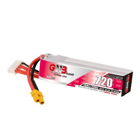 Battery GNB GAONENG LiHV 4S 15.2V 720mAh 100C XT30 Long Battery GNB GAONENG LiHV 4S 15.2V 720mAh 100C XT30 Long
