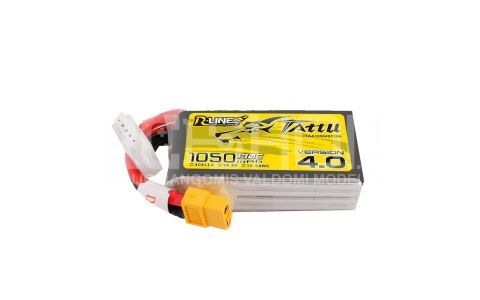 Battery Tattu R-Line 4.0 LiPo 4S 14.8V 1050mAh 130C XT60 Battery Tattu R-Line 4.0 LiPo 4S 14.8V 1050mAh 130C XT60