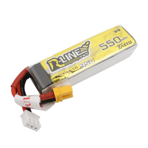 Battery Tattu R-Line LiPo 2S 7.4V 550mAh 95C XT30 Battery Tattu R-Line LiPo 2S 7.4V 550mAh 95C XT30