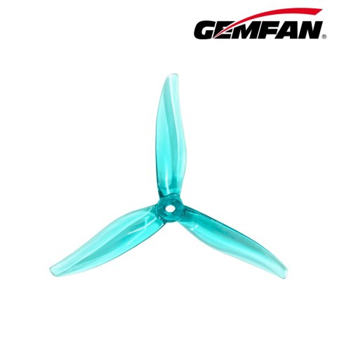 Propeller Gemfan Hurricane MAX 51377 3-Blade 5.1'' Transparent Cyan (2CW+2CCW) Propeller Gemfan Hurricane MAX 51377 3-Blade 5.1'' Transparent Cyan (2CW+2CCW)