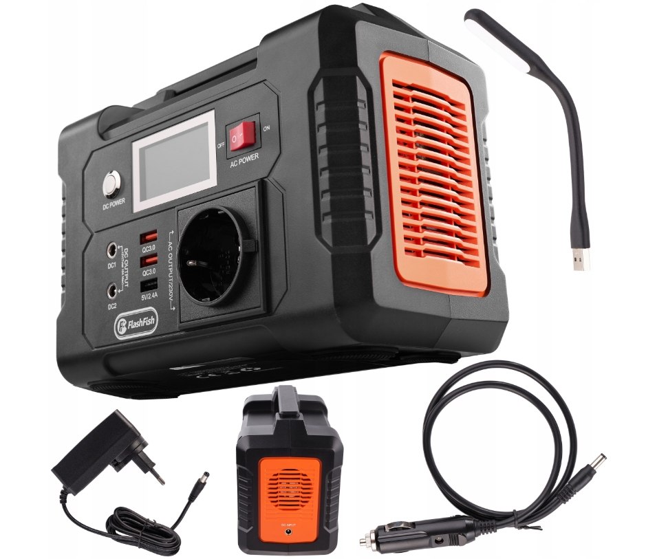FlashFish E200 – Przenośna Stacja Zasilania 200W