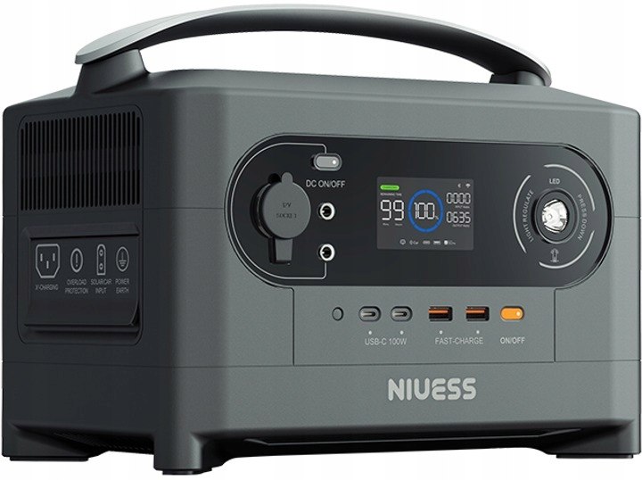 PRZENOŚNA STACJA ZASILANIA TRAVEL POWERBOX NIUESS 700W LiFePO4 200000mAH EAN (GTIN) 5906639904229